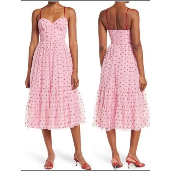 Betsey Johnson pink heart dress - Picture 8 of 14